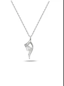 Gümüş Zarif Tasarım Zirkon Taşlı Kadın Kolye thumbnail 1