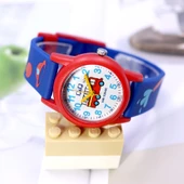 Q&Q VR99J019Y Lacivert Kırmızı İtfaiye Desenli Su Geçirmez Erkek Çocuk Kol Saati - 4