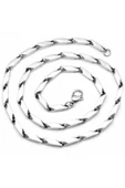 Çelik İnce Erkek Zincir Kolye 3 mm 55 cm - 2