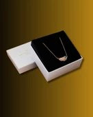 Aquamarin Taşı Lusso Yaprak Model Rose Diamond Kadın Gümüş Kolye - 3