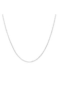 925 Ayar Gümüş İnce Kadın Kolye Zinciri thumbnail 1
