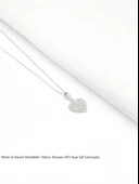 Timeless Series Zirkon Taşlı Gümüş Sonsuz Kalp Aşk Kolyesi thumbnail 3