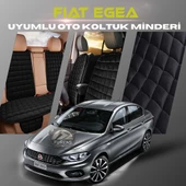 Fiat Egea Siyah Renk Tay Tüyü Cepli & Terletmez Sırtlı Oto Koltuk Minder Seti - Koltuk Koruma Kılıfı (ÖN & ARKA TAM SET) thumbnail 1