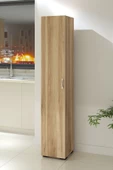 IRMAK DÜNYASI Irmak Mobilya Tek Kapaklı 5 Raflı Safir Renkli Çok Amaçlı Banyo Mutfak Kiler Dolabı Tek Kapılı Dolap - 1