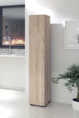 IRMAK DÜNYASI Tek Kapaklı 5 Raflı Safir Renkli Çok Amaçlı Banyo Mutfak Kiler Dolabı Tek Kapılı Erzak Dolabı - 1