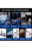 Slim Siyah Model Oto Kompresör Araç Lastik Şişirici Hava Pompası Taşınabilir - 2