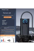 Slim Siyah Model Oto Kompresör Araç Lastik Şişirici Hava Pompası Taşınabilir - 5