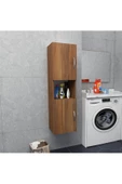 IRMAK DÜNYASI 2 Kapaklı Bölmeli Banyo Asma Boy Dolabı 2 kapılı Çok Amaçlı Duvara Monteli Dolap - 1