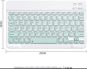 Huawei MatePad SE (2024) 11" Uyumlu Kablosuz Bluetooth Şarj Edilebilir Klavye - Yeşil - 6