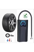 Slim Siyah Model Oto Kompresör Araç Lastik Şişirici Hava Pompası Taşınabilir - 1
