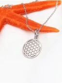 925 Ayar Yaşam Çiçeği Kadın Gümüş Kolye thumbnail 3