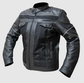 Forte Gt 2001071 Street Deri Full Koruma Mevsimlik Motosiklet Montu M Beden Siyah - 1