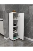 IRMAK DÜNYASI Çok Amaçlı Tek Kapaklı Mini Dolap Erzak Dolabı Banyo Dolabı - 3