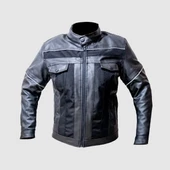 Forte Gt 2001071 Street Deri Full Koruma Mevsimlik Motosiklet Montu M Beden Siyah - 3