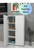 IRMAK DÜNYASI Irmak Çok Amaçlı Dolap 2 Kapaklı 4 Raflı Mutfak Ayakkabılık Elbise Erzak Kiler Hol Banyo Dolabı - 5