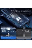 Slim Siyah Model Oto Kompresör Araç Lastik Şişirici Hava Pompası Taşınabilir - 8