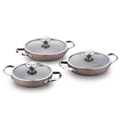 KORKMAZ A2920 BROWNİ 6 PARÇA OMLET SET - 1