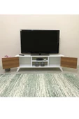 IRMAK MOBİLYA Irmak Tv Sehpası & Tv Ünitesi Ceviz Kapaklı Mini Televizyon Sehpası - 2