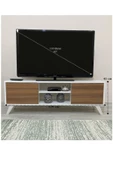 IRMAK MOBİLYA Irmak Tv Sehpası & Tv Ünitesi Ceviz Kapaklı Mini Televizyon Sehpası - 3