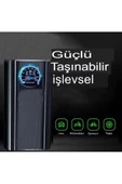 Slim Siyah Model Oto Kompresör Araç Lastik Şişirici Hava Pompası Taşınabilir - 4