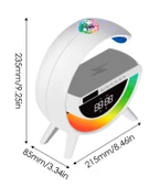 Polygold BT-3402 Dijital Saat ve Alarmlı RGB Ledli 15W Kablosuz Şarjlı Bluetooth Hoparlör - 6