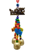 Feng Shui Dragon ve Üçlü Metal Çan 26 cm - 7