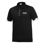 SPARCO POLO ZIP SİYAH XL BEDEN thumbnail 1