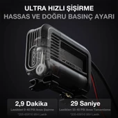 NOCO AIR15 12Volt 80 PSI Ayarlanabilir Dijital Basınç Göstergeli Profesyonel Lastik Şişirme Pompası thumbnail 3