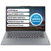 Ideapad 3 Slim Case Intel Core İ7-13620H 16 GB 512 GB Freedos 14 Inç 83EL005ATR thumbnail 1