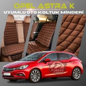 Opel Astra K Kahverengi Renk Tay Tüyü Cepli & Terletmez Sırtlı Oto Koltuk Minder Seti - Koltuk Koruma Kılıfı (ÖN & ARKA TAM SET) thumbnail 1
