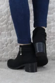 Fort 42303 Rahat Alçak Topuk Toka Taş Detaylı Sıcak Astar Kadın Bot thumbnail 4