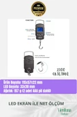 Premium Lcd Ekran Hassas Seyahat Bavul Tartı Dijital Çok Amaçlı Taşınabilir Bagaj Tartısı Max 30 Kg - 2