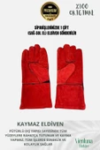 Özel Üretim Yanmaz Isıya Dayanıklı Eldiven Kaynak Yangın Için Su Geçirmez Çok Amaçlı Deri Eldiven - 2