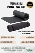 Lüks İki Yüzeyli Kayma Önleyici Silinebilir Hijyenik Yoga Minderi Pilates Meditasyon Matı 16 mm - 1