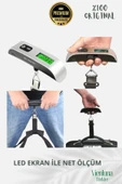 Profesyonel Hassas Seyahat Bavul Ağırlık Tartı Dijital Lcd Ekran Taşınabilir Bagaj Tartısı Max 50 Kg - 2