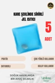 Çok Amaçlı Soğuk Havalarda Kare Şeklinde Sihirli Jel El Sıcak Tutan Isıtıcı Torba Cep Sobası 5 Adet thumbnail 1