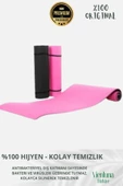 Premium İki Yüzeyli Kayma Önleyici Silinebilir Hijyenik Yoga Minderi Pilates Meditasyon Matı 10 mm thumbnail 6