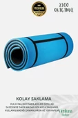 Lüks İki Yüzeyli Kayma Önleyici Silinebilir Hijyenik Yoga Minderi Pilates Meditasyon Matı 10 mm - 5