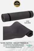 Lüks İki Yüzeyli Kayma Önleyici Silinebilir Hijyenik Yoga Minderi Pilates Meditasyon Matı 10 mm - 6
