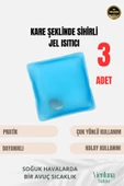 Çok Amaçlı Soğuk Havalarda Kare Şeklinde Sihirli Jel El Sıcak Tutan Isıtıcı Torba Cep Sobası 3 Adet thumbnail 1