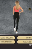 Premium Seri Sıkılaştırıcı Şekillendirici Toparlayıcı Fitilli İç Göstermez Popo Destekleyici Tayt - 3