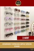 Özel Üretim Dolap Banyo Masa Kendinden Yapışkanlı Şeffaf Gözlük Düzenleyici Koruyucu - 2 Adet - 1