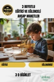 Yeni Sezon Eğitici Öğretici 3 Boyut Ahşap Puzzle Zeka Geliştirici Boyanabilir Oyun Maket Bisiklet - 1