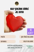 Çok Amaçlı Soğuk Havalarda Kalp Şeklinde Sihirli Jel El Sıcak Tutan Isıtıcı Torba Cep Sobası 10 Adet - 1