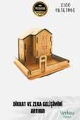 Yeni Sezon Eğitici Öğretici 3 Boyut Ahşap Zeka Geliştirici Boyanabilir Oyun Maket Safranbolu Evi - 2