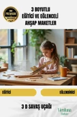 Yeni Sezon Eğitici Öğretici 3 Boyut Ahşap Puzzle Zeka Geliştirici Boyanabilir Oyun Maket Savaş Uçağı - 1