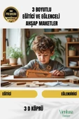 Yeni Sezon Eğitici Öğretici 3 Boyut Ahşap Puzzle Zeka Geliştirici Boyanabilir Oyun Maket Köprü - 1