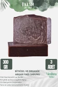 Özel Üretim El Yapımı %100 Doğal Vücut Saç Yüz Lüks Ferah Kokulu Cilt Dostu Argan Yağı Sabunu 3 Adet - 1