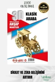 Yeni Sezon Eğitici Öğretici 3 Boyut Ahşap Zeka Geliştirici Boyanabilir Oyun Maket Klasik Araba - 3