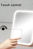Ithink SHETHINK DOKUNMATİK LED IŞIKLI DİKDÖRTGEN PEMBE MAKYAJ AYNASI MU40 thumbnail 3